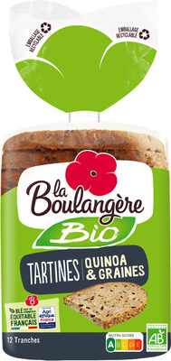 Tartines Bio quinoa & graines 450g